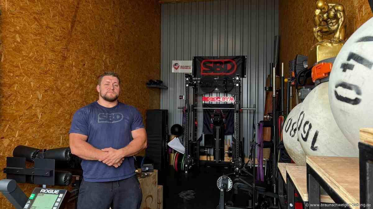 Vom Tänzer zum Strongman: Ex-Lions-Spieler trainiert in Braunschweiger Garage