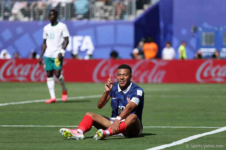 Kylian Mbappe breaks two historic France records as Real Madrid star shines in World Cup opener