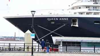 Cunard Queen Anne live as cruise ship returns to Liverpool