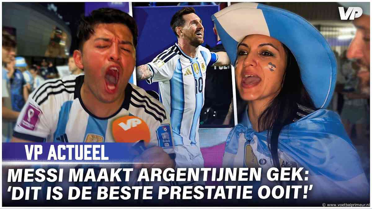 Argentijnen worden gek en verstoren interview na zege: 'De beste prestatie ooit'