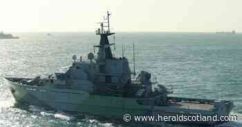 Ministry of Defence says Russian warship fired warning shots to avoid collision