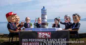 G7 stunt calls out Donald Trump and world leaders over water access in Gaza