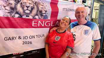 England World Cup fans take over downtown Dallas ahead of first match against Croatia today