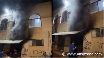 Israeli settlers set a mosque on fire in occupied West Bank
