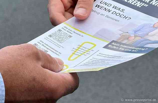 POL-RBK: Rheinisch-Bergischer Kreis: Neuer Flyer für ältere Menschen und ihre Angehörigen