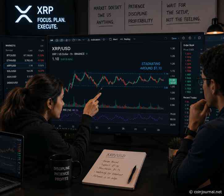 XRP stays around $1.10 as ETF inflows persist
