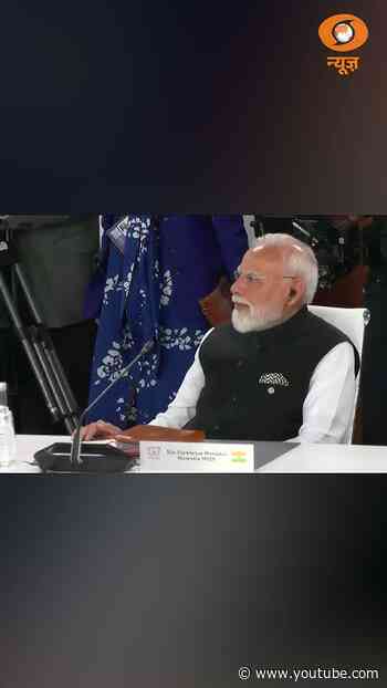 PM Modi attends Working Meeting at G7 Summit in Evian, France.