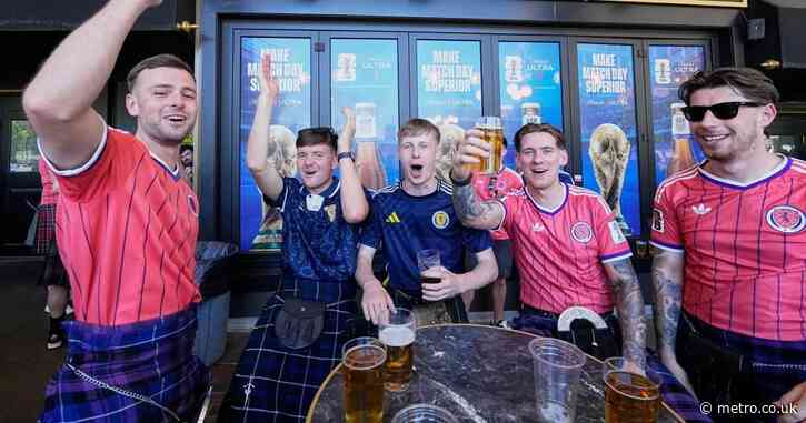 Scotland are fans loving the World Cup so much they’ve drank Boston dry