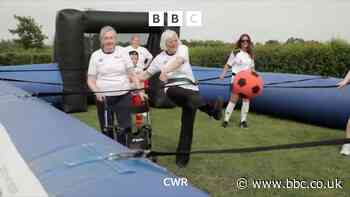 Human table football in Stratford-upon-Avon