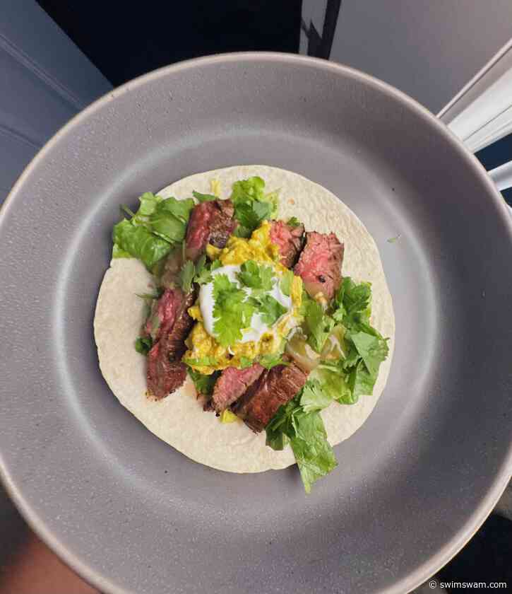 The Hungry Swimmer: Flank Steak Tacos