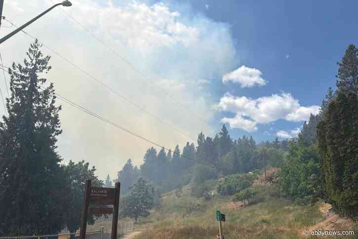 Crews to mop up hot spots at held West Kelowna wildfire, evacuation alert still in place