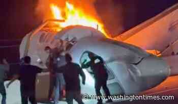 1 killed when small airplane crashes on Texas highway. People leave vehicles to try to help