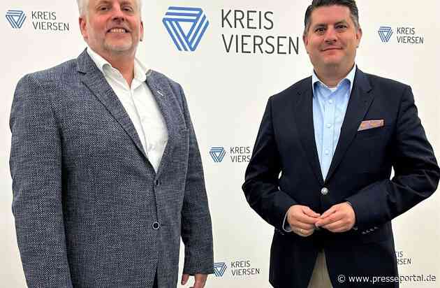 POL-VIE: Kreis Viersen: Landrat Bennet Gielen begrüßt den neuen Leiter der Kriminalpolizei