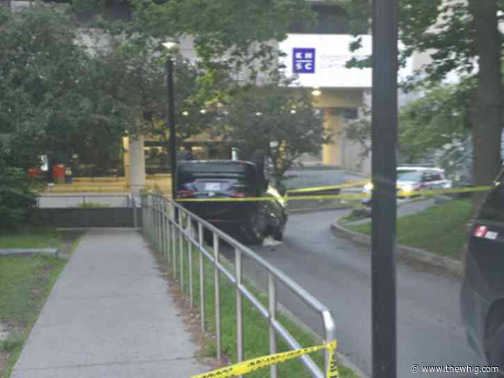 Early-morning rollover at Kingston General Hospital ends without injuries
