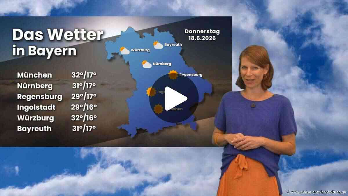 Bayern-Wetter Video: Hitzewelle startet – bis 36 Grad und Gewitter