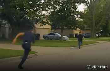 WATCH: Moore Police officer chases down suspect