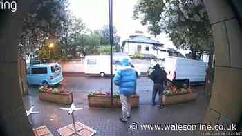 Hooded figures turn up with drill at Cardiff pub before brazen daylight theft