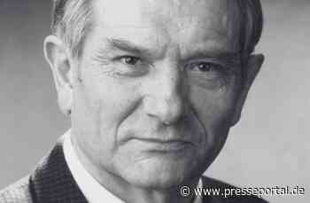 Hanns-Seidel-Stiftung trauert um ihren früheren Vorsitzenden Alfred Bayer