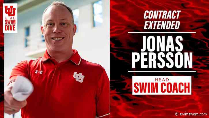 Utah Head Swim Coach Jonas Persson Receives 4 Year Contract Extension, Substantial Raise