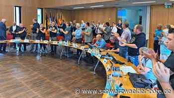 Offizielle Verabschiedung: In Bad Liebenzell dankt Chiari für die vielen guten Wünsche