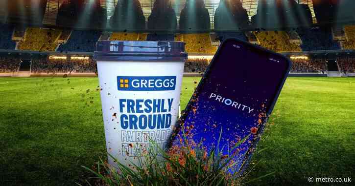 Football fans can get a free Greggs coffee with this O2 Priority deal