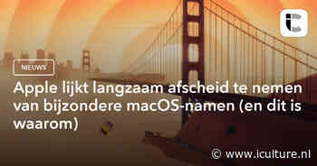 Apple lijkt langzaam afscheid te nemen van bijzondere macOS-namen (en dit is waarom)