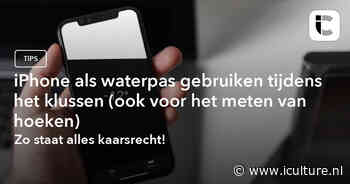 iPhone als waterpas gebruiken tijdens het klussen (ook voor het meten van hoeken)