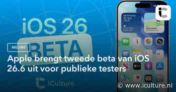 Apple brengt tweede beta van iOS 26.6 uit voor publieke testers