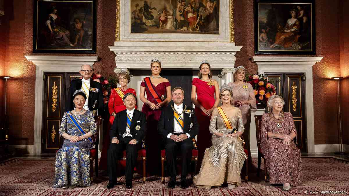 Diamantenpower tijdens staatsbezoek Japan: prinses Ariane (19) maakt, in opvallend rood, tiaradebuut met bijzonder exemplaar uit koninklijke kluis