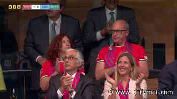 Diogo Jota's parents spotted crying in the stands during tribute to former Liverpool star ahead of Portugal's World Cup opener