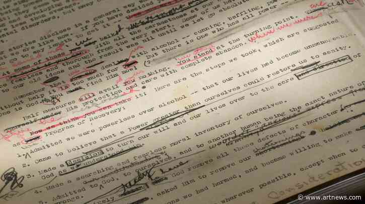 A Rare Working Manuscript of the ‘Big Book’ of Alcoholics Anonymous Tagged Up To $2 M. Heads to Auction at Christie’s from Jim Irsay Estate