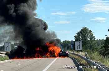 POL-PDLD: Pkw-Brand auf der A65 verursacht erhebliche Verkehrsbehinderungen