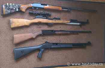 Three charged after North Bay police seize firearms tied to 2025 break and enter