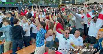 Fans come together in Newcastle fan zone to watch England's first World Cup game against Croatia