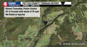 Sunday tornado confirmed in Potter County
