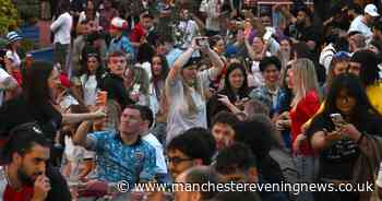 Cheers and beers as England fans gather at huge Manchester fanzone for World Cup opener