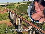 Watch horrifying drone video that follows woman's plunge to death after bungee team threw her from bridge without rope