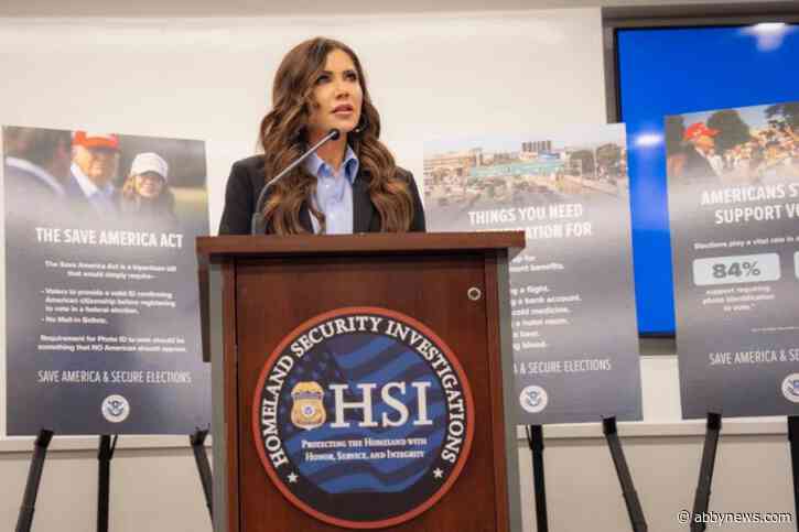 Former U.S. homeland security secretary Noem joins B.C. mining company’s board