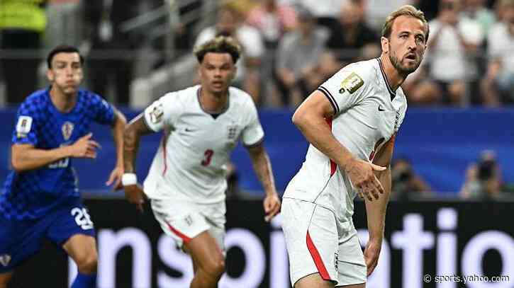 Why was Kane's penalty retaken against Croatia?