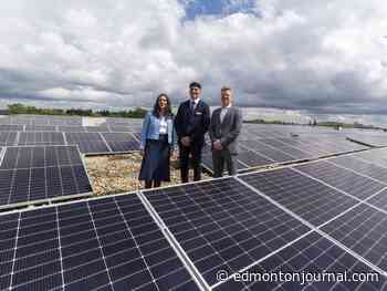 Leading windowmaker lets the sun in: Unveils massive rooftop solar field at Edmonton facility