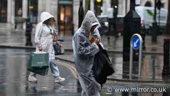 UK weather: Brits to be battered by torrential rain storms in 26 areas in coming days