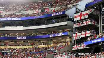 'Scores' of ticketless England fans breach security and attend World Cup opener against Croatia in Texas - as ticketed supporters bemoan 'ridiculous' security in place for match