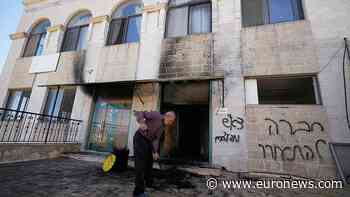 Israeli settlers torch mosque in West Bank village of Jiljilya