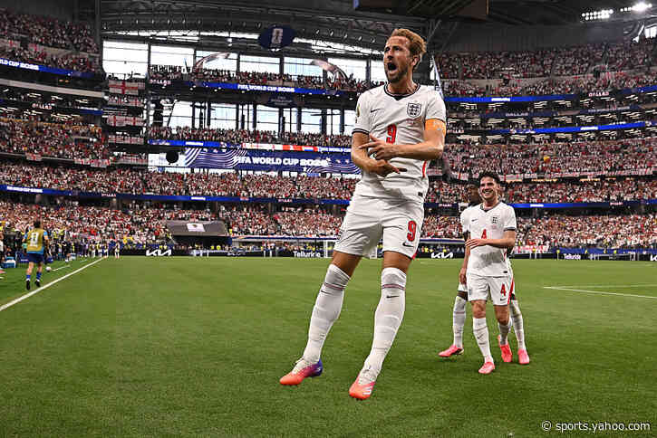 Kane breaks penalty record at the World Cup in England win 🎥