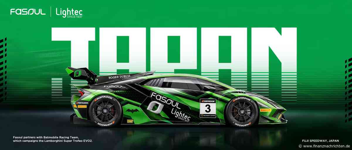 Batmobile Racing präsentiert markantes neues Fahrzeugdesign mit Fasoul- und Lightec-Partnerschaft für die Lamborghini Super Trofeo Asia auf dem Fuji Speedway