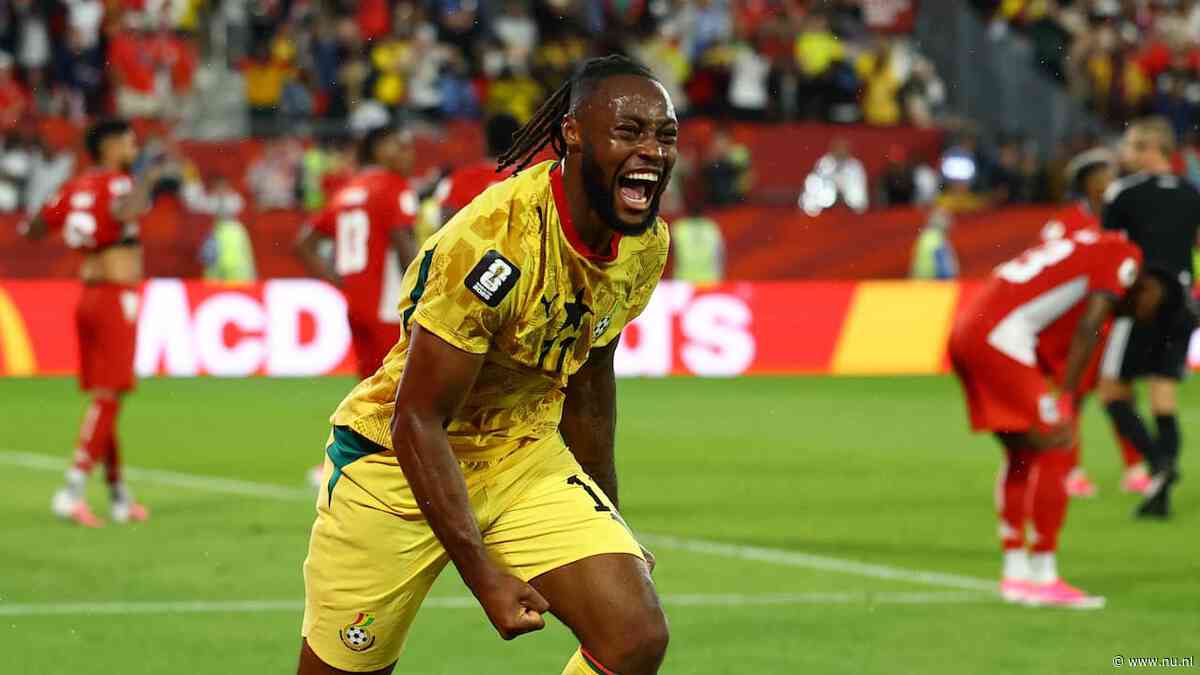 Ghana boekt diep in blessuretijd zwaarbevochten WK-zege op Panama