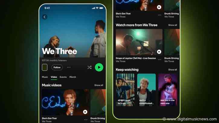 Spotify Expands Full-Length Video Support — Now Artists Can Add Music Videos, Covers, and Live Performances Directly to the Platform