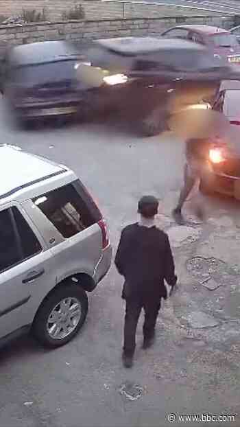 SUV rams into cars and outbuilding in pub car park