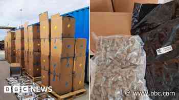 Three arrested after record-breaking £139m cannabis seizure