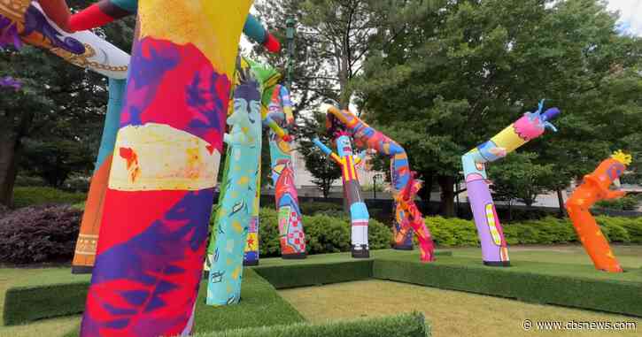 FIFA World Cup Fan Zone art installation gives inflatable tube men a 2nd act in Atlanta